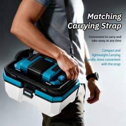 TUNGFULL 3-in-1 Brushless Vacuum Cleaner Cordless 1200W High Power Wet/Dry/Blow Dust Extractor Compatible with Makita