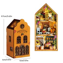 MINI DIY Doll House Miniature 3D Puzzle Wooden DollHouses Handmade Assembly Models Toys For Xmas Birthday Gifts