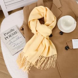 70Color Solid Winter Women Scarf Warm Thicken Cashmere Shawl Outdoor Tassels Pashmina Lady Wrap Windproof Scarves Fashion Luxury