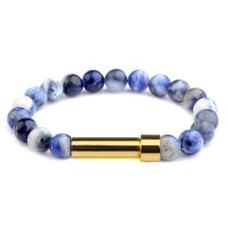 Natural Stone Couples Bracelet Secret Message Tube Notes Can Be Placed Friendship Bracelets For Women Men Charming Jewelry