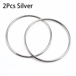 2Pcs 110mm O Bag Handle Metal Strap Handbag Luggage DIY Fashion Bag Hardware Accessories Purse Sewing Frame Decoration Clasp