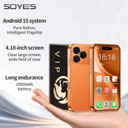 SOYES XS19 MAX LTE 4G Mini Smartphone Android 15.0 6GB RAM 128GB ROM Dual SIM 2900mAh Face Unlock Small Mobile Phone