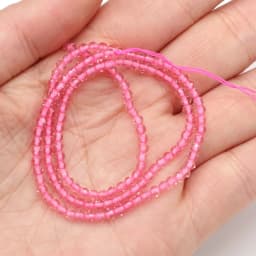 125 Pieces Spinel Bead Crystal Beads Loose Exquisite appearance DIY Jewelry Making Bracelet Necklace Accessories 3mm Length 38cm