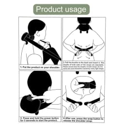 Bionic Finger Neck Shoulder Trapezius Muscle Relax Massager Neck Cervical Kneading Massage Shawl Brushless Motor Neck Masajeador