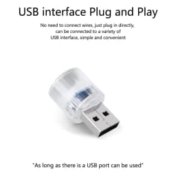 1x Night Light LED Interior Lights USB Mini Interior Ambient Lighting Decorative Lamp Indoor Lighting RGB for Bedroom Car Office