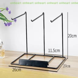 [C]Iron Bracket Jewelry Display Rack Household Desktop Decoration Earrings Necklace Storage Headrope String Organizing Rack