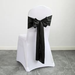 Wedding Decoration Chair Satin Sash Bow Tie Self-Tie 10 Pieces Per Lot Plain Solid Colour Birthday Party Festival Hotel Holiday