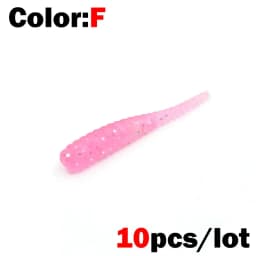 OUTKIT New Soft Lure 10pcs Silicone Bait 35mm 0.3g Straight Tail Pin Swimbait Wobblers Worm bass Carp Rockfishing Fishing Tackle
