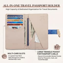 RFID Blocking Gradient Crocodile PU Passport Cover Women Travel Wallet Multi Card Slots Ticket Organizer Anti Theft Doc Holder
