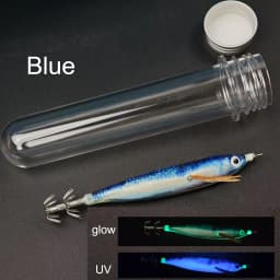 1pc 12.5cm Glow in The Dark Wood Shrimp Horizontal Squid Jig Egi Set UV Squid Lure Sea Cuttlefish Octopus Saltwater Tackle