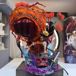 One Piece Handmade Fire Road Flying GK Three Levels of Fire Road Flying Handmade Statue Ornament Gift for Boyfriend's Birthday