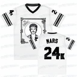 Bruno Mars The Romantic Tour 2026 V-neck Short Sleeve Loose Male Tees Summer Streetwear 3D Print Design Merch FamilyMatching