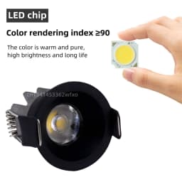 Dimmable Mini LED Downlight 3W/10W 110V/220V Anti-Glare LED Ceiling Lamp LED Spot for Bedroom Kitchen Wine Cabinet COB Recessed