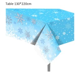Snowflake Theme Birthday Party Paper Plates Cups Banner Frozen Snow Queen Cartoon Wedding Shower Decorations Supplies