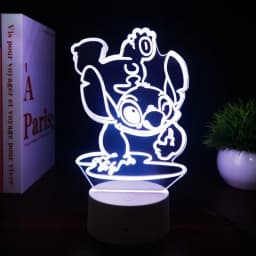 3D Illusion Stitch 7/16 Color LED Night Light Smart Touch Room Decor Bedside Night Light Birthday Valentine's Day Christmas Gift