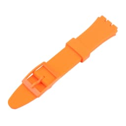 Watch strap accessories compatible for Swatch 17mm19mm colorful silicone rubber waterproof wristband bracelet for men and women