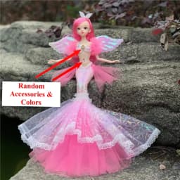 45cm/17.71'' Enchanting Princess Mermaid Doll - Perfect Birthday Gift for Girls & Children's Pretend Play House Dress Up Toy