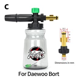 Pressure Washer Foam Lance Foam Nozzle Car Wash Foam Maker for Karcher Elitech Bort AR Bosch Michelin Pressure Washer