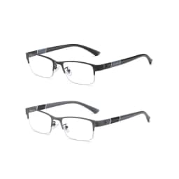 New Trend Reading Glasses Reading Glasses Men and Women High Quality Half Frame Diopters Business Office Men Reading Glasses