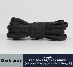 Durable Oval Polyester Flat Shoe Lace Semicircle Sports Shoelaces Classic Casual Boots Shoestrings for Adult Unisex
