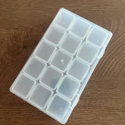 Plastic Box 15 Grids Separate Compartment Case Portable Travel Ring Stud Earring Pendant Necklace Jewelry Storage Orgainzer