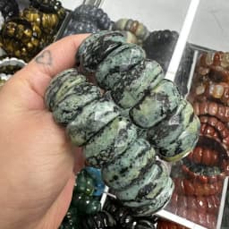 AAA Natural Stone Good Quality Black Onxy Crystal Strawberry Sodalite 12*24mm Bracelet Bangle Charm Fashion Couple Gift Jewelry