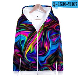 Colorful Spiral Dizzy Pattern Hoodie Men Women Optical Illusion Hoodies Sweatshirt Harajuku Tie Dye Jacket Coat Clothes