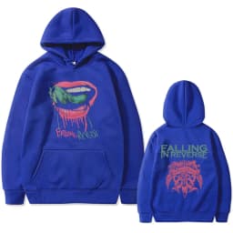 Rock Band Falling in Reverse Double Sided Print Hoodie Men Women Vintage Gothic Punk Hooded Sweatshirt Male Oversized Streetwear