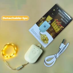 1/3 Pack LED Fairy Lights USB Charging Button Battery Powered 10/20/30LEDs Christmas Wedding Bedroom Garden String Lighting