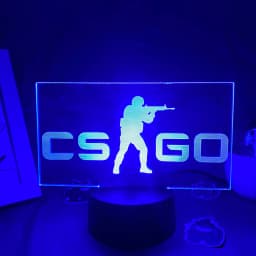 CS GO Game Counter Strike 3D Night Lights Picture Lava Lamp Led USB Battery RGB Neon Gift Bedroom Table Desk Decoration For Home