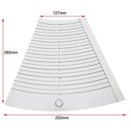Plastic Calipers for Measuring Bangle Inner Circumference Diameter Portable Bracelet Gauge Sizer Jewelry Tools