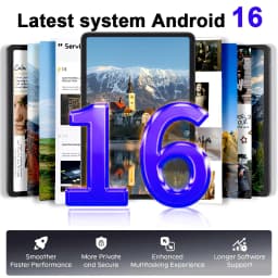 KOOMDIGI W30Pro Android 16 Tablet 10 Inch Display Touch Screen 12(4GB + 8GB Expand)RAM, 128GB ROM + Support 1TB TF Expanded(not Include TF Card) WIFI, 5000mAh Battery Type-C Charging, with Case (Keyboard, Wireless Mouse, Pen) Can Optional