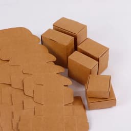10/20PCS 6 Size Jewelry Organized Packaging Kraft Paper Box Necklace Earring Storage Wholesale Supplier