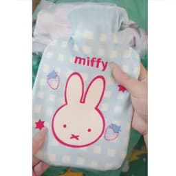 Miffy Cute Cartoon Plush Hot Water Bottle Cap Winter Hand Warmer and Bed/Sofa Heating Mat Anti Burn and Explosion proof Design