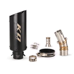 For Kawasaki ER6N Ninja 650F 650R 2012-2016 Exhaust Pipe Middle Connect Link Tube 51MM Muffler Baffler With DB Killer Slip On