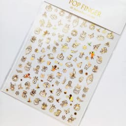 Sliver Bronzing 3D Christmas Nail Art Decoration Sticker Sparkly White Colorful Glitter Geometry Snowflake Winter Slider Foil