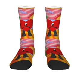 Bads Bunnys Sad Heart Comfy Socks Graphic Stockings Anti-Slip Couple Socks Warm Soft Winter Korean Running Sports Socks