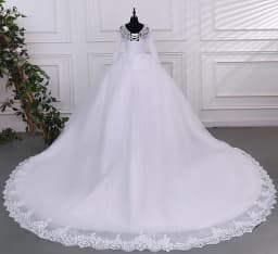 Long Sleeve Wedding Dresses Cheap Wedding Dress Pure White Wedding Dresses With Train Customized Brides Party Dress 2025 New