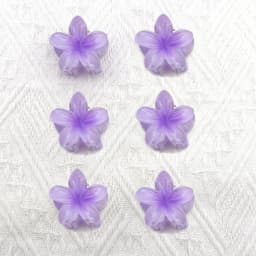 6Pcs Gradient Hair Clips New Flower Hair Claws Small Size Fashion Headwear Hairpin Crab Barrette Hair Accessories for Women