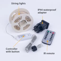 30m 50m 100m LED String Fairy Lights Remote Control Waterproof Plug in for Indoor Outdoor Christmas Holiday Wedding Garden Decor