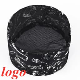 Custom Logo Dome Mesh Chef Hats Women Men Breathable Adjustable Food Service Work Cap Japanese Korean Style Cuisine Hat Cook Hat