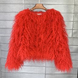 DEAT Fur Imitation Fur Coat Korean Version Pure Color Beach Wool Women's Short Coat Straight 2026 Winter Wram Jackets 11A06487