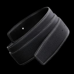 No Buckle Luxury Ultra-thin Pointed New Mens Litchi Grain Holes Belt Brand Male Genuine Two Sides Strap Jeans Belts 3.2/3.8cm