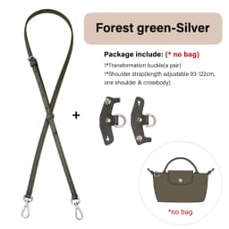 CRAZYSMITH Bag Transformation Bag Accessories for Longchamp Mini Bag Straps Punch-free Genuine Leather Shoulder Strap Crossbody
