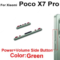 For Xiaomi Poco x7 Poco x7 f7 Pro On Off Power Volume Side Button Volume Power On Off Key Side Button Flex Cable Repair Parts