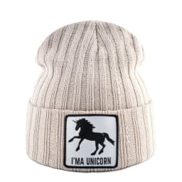 Knitted Skullies Beanie With Animals Patch Men Women Outdoor Casual Sport Hats Autumn Winter Solid Color Hip Hop Beanies