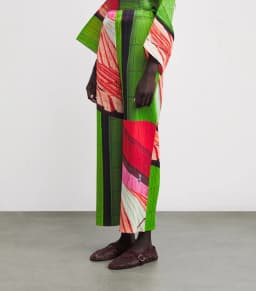 Miyake Pleated Spring And Summer New Women's Pants Printed Casual Pants