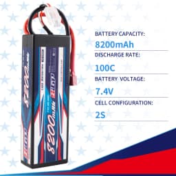 SIGP Lipo Battery 2S 3S 4S 11.1V 14.8V 7.4V RC Lipo 5300mah 6100mah 7300mah 8200mah Hardcase EC5 Deans T XT60 RC Parts