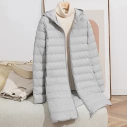 Schinteon Women's Lightweight 90% White Duck down Long Jacket with Hood Casual Autumn Winter High Qaulity Outwear Coat 2026 New