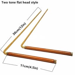 SongLong 99.9% Copper Dowsing Rod - Detect Gold, Water, Ghost Hunting Etc - 2pcs Divining Rods